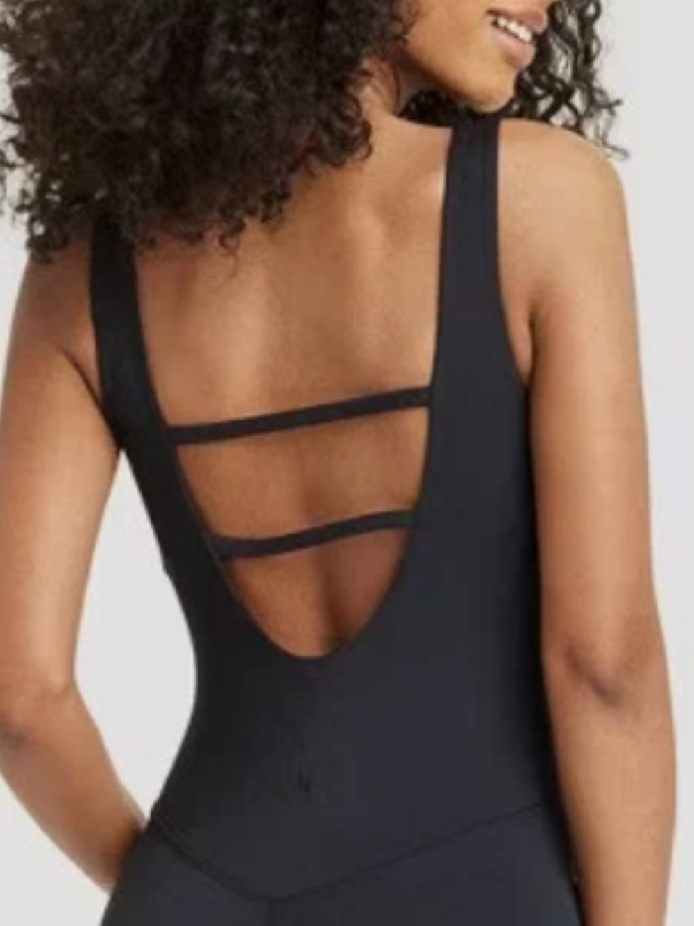 Joylab Black Strappy Back Women's Bodysuit Medium